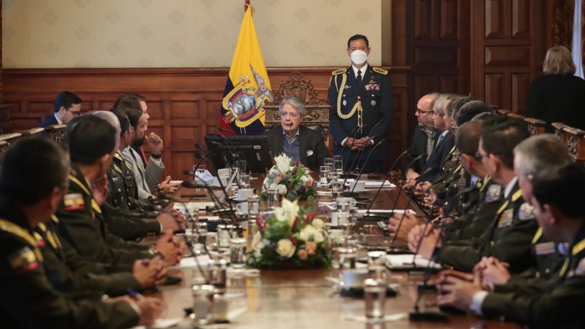 El pasado seis de abril, las autoridades relacionadas a la seguridad se reunieron con el presidente Guillermo Lasso para analizar estrategias.