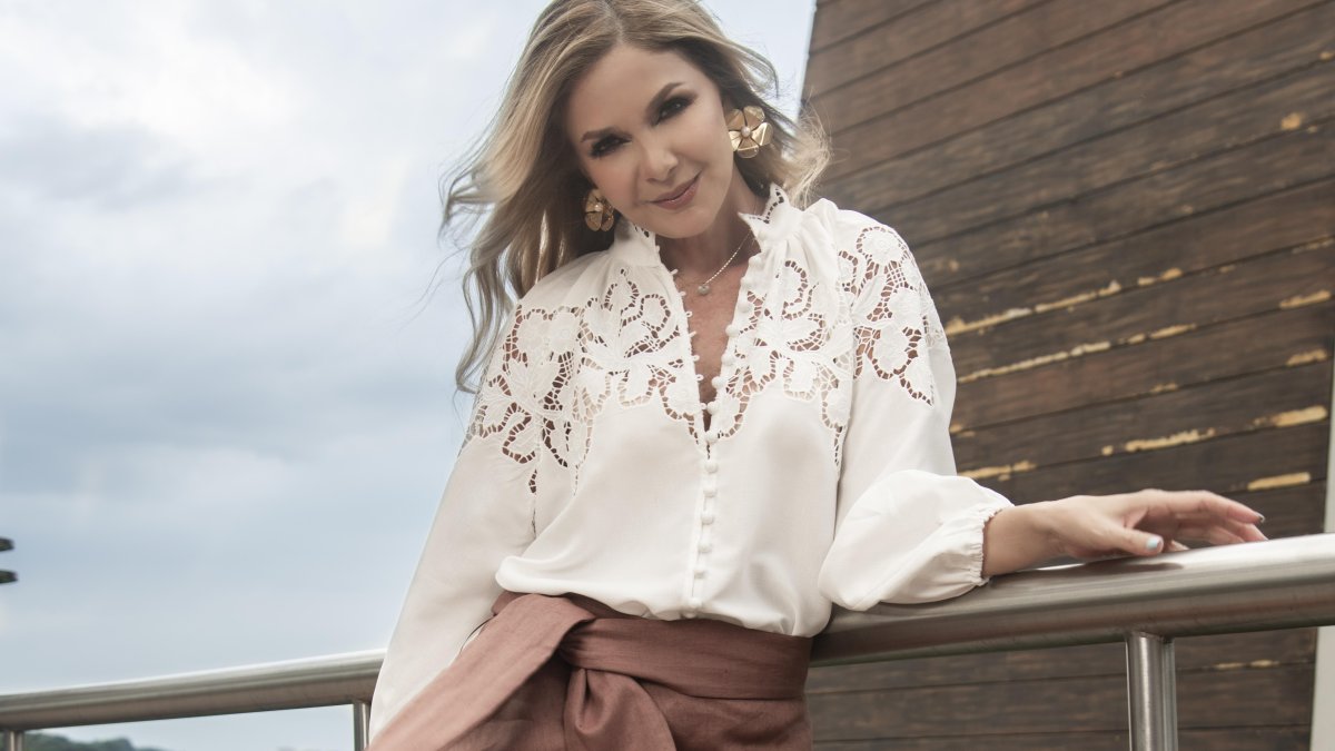 Rocío siempre cordial y sonriente.