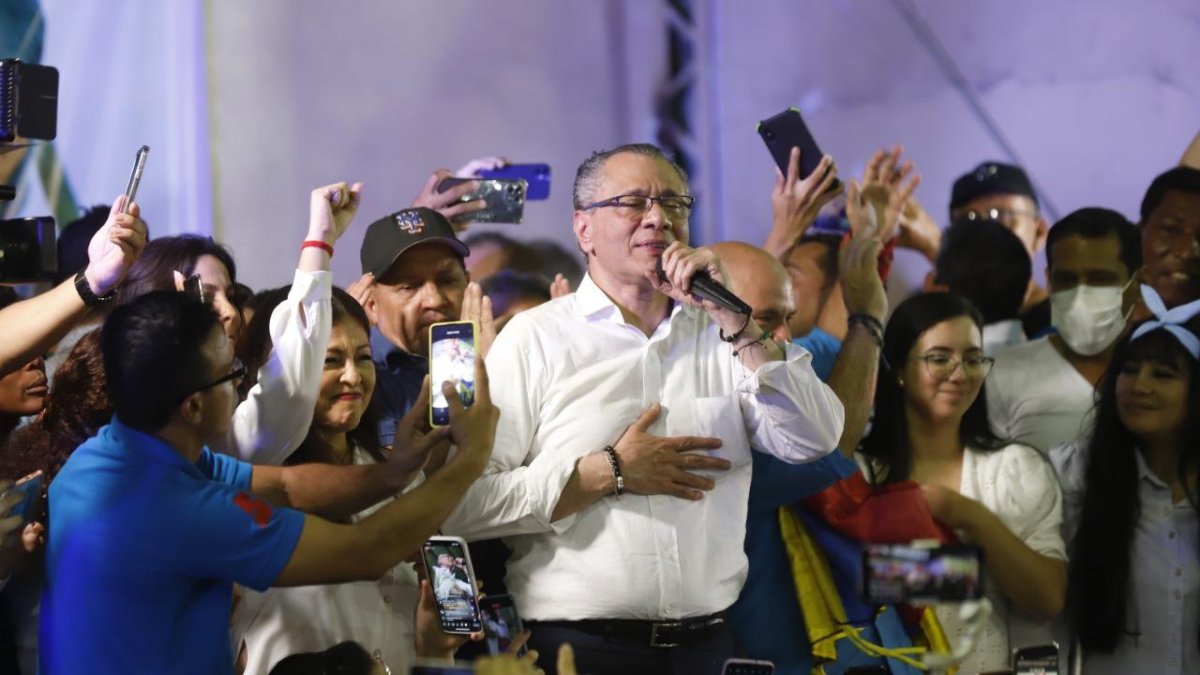 Jorge Glas dio un discurso con tintes políticos en Guayaquil, luego de permanecer en prisión desde octubre de 2017 por el caso Odebrecht.