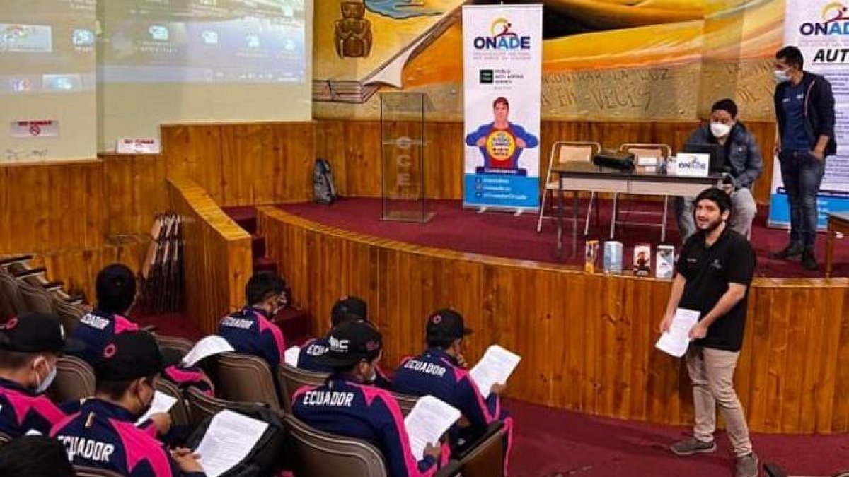 La Onade en una de sus últimas capacitaciones este mes.