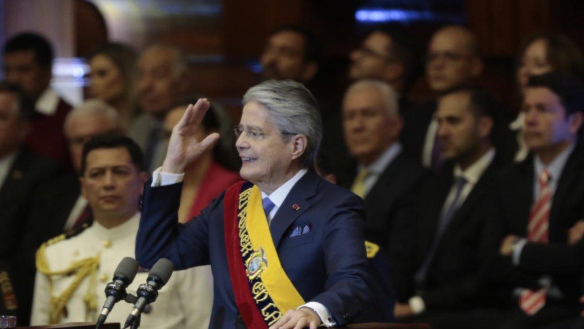 El presidente habló por casi dos horas en la Asamblea Nacional. Estuvo acompañado por su equipo de Gobierno y familiares.
