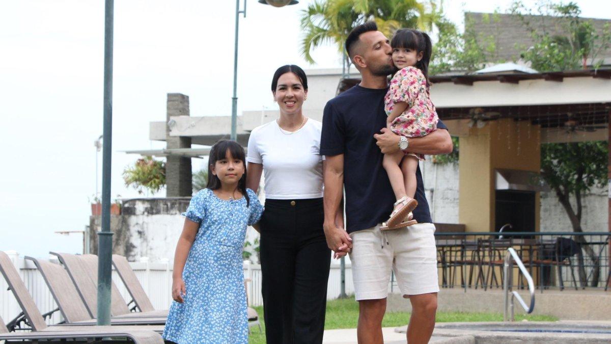 Para Aníbal Leguizamón, su familia es el refugio ante los momentos deportivos. Su esposa, Rocío, es un pilar.