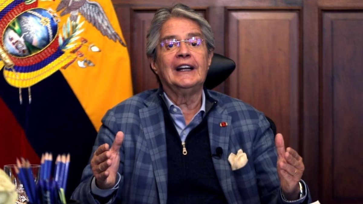 El presidente Lasso, en cadena nacional, dijo señaló a Leonidas Iza de querer derrocar al Gobierno junto con el correísmo.