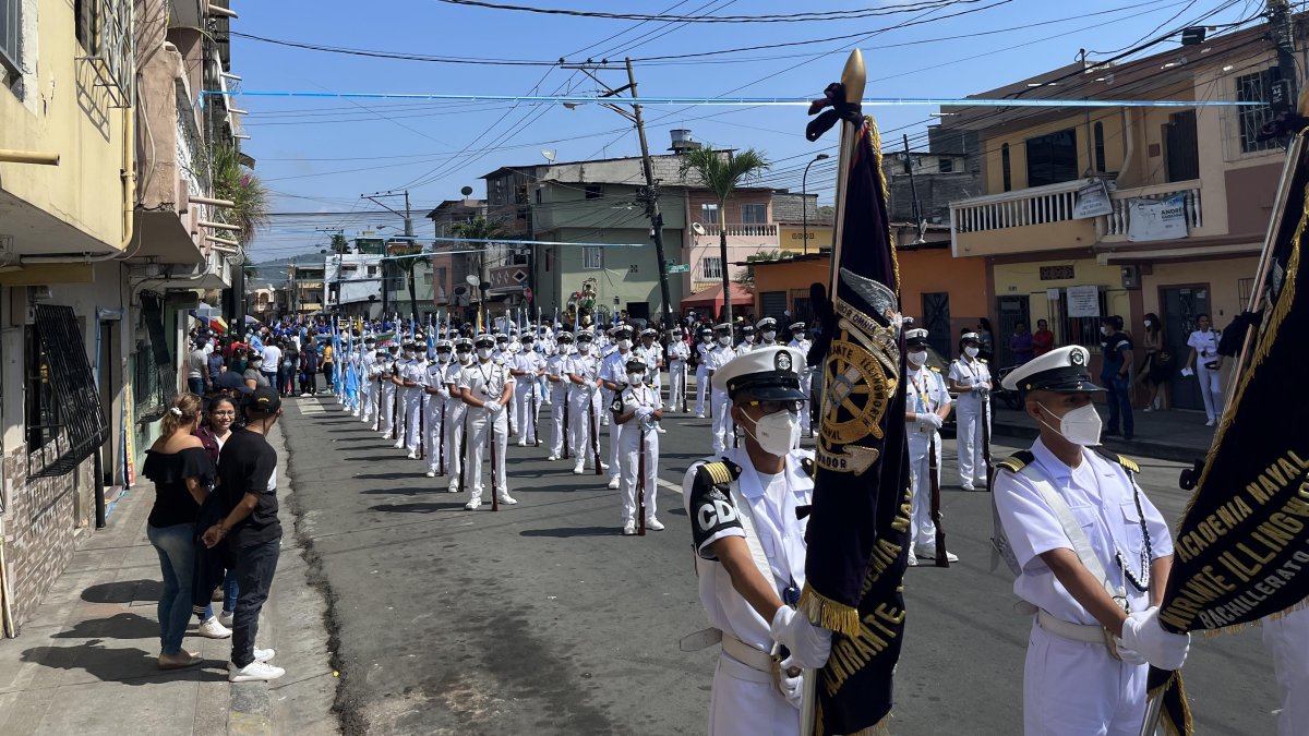 Los moradores del sector esperan ansiosos el comienzo de la marcha.
