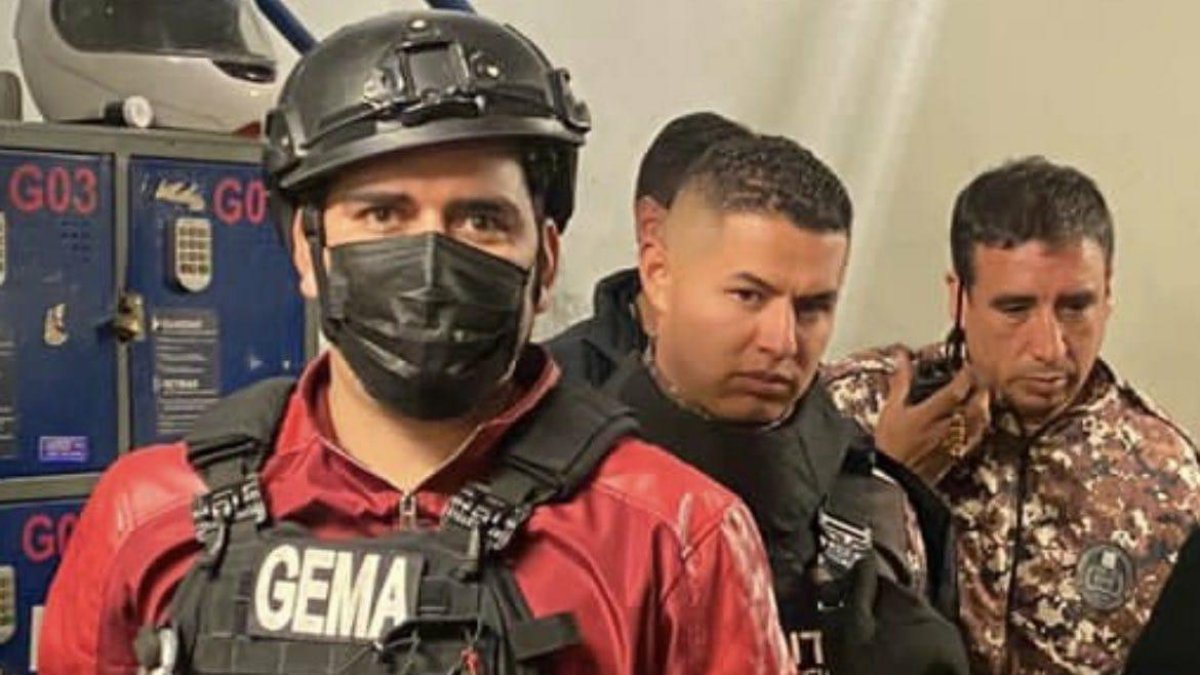 Foto de archivo de la detención de Leandro Norero.