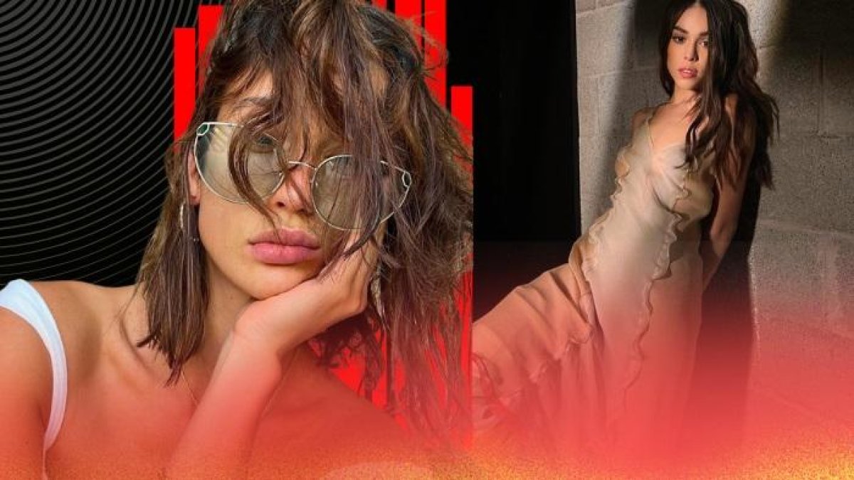 La actriz María Pedraza y la cantante Danna Paola lucen sus cabelleras castañas.