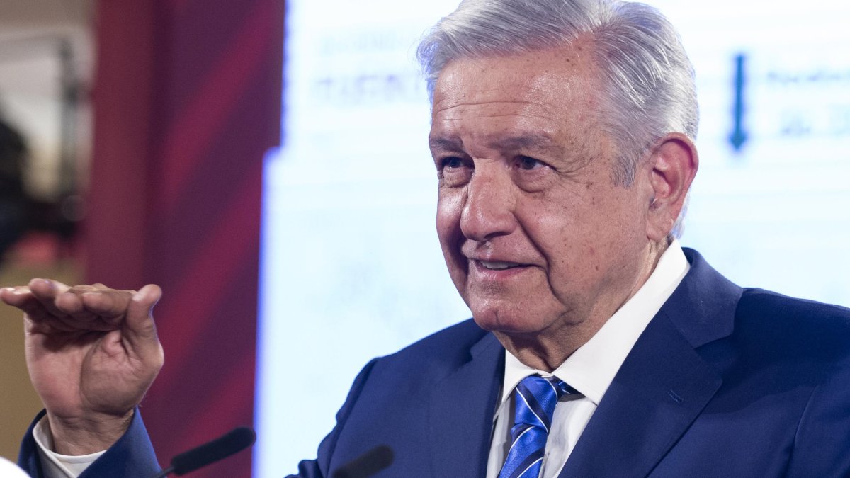 El presidente mexicano, Andrés Manuel López Obrador, en rueda de prensa.