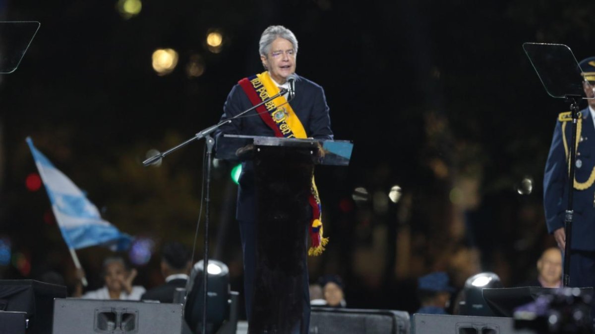 En su intervención por el 9 de octubre, Lasso aprovechó para repasar la gestión de su Gobierno.