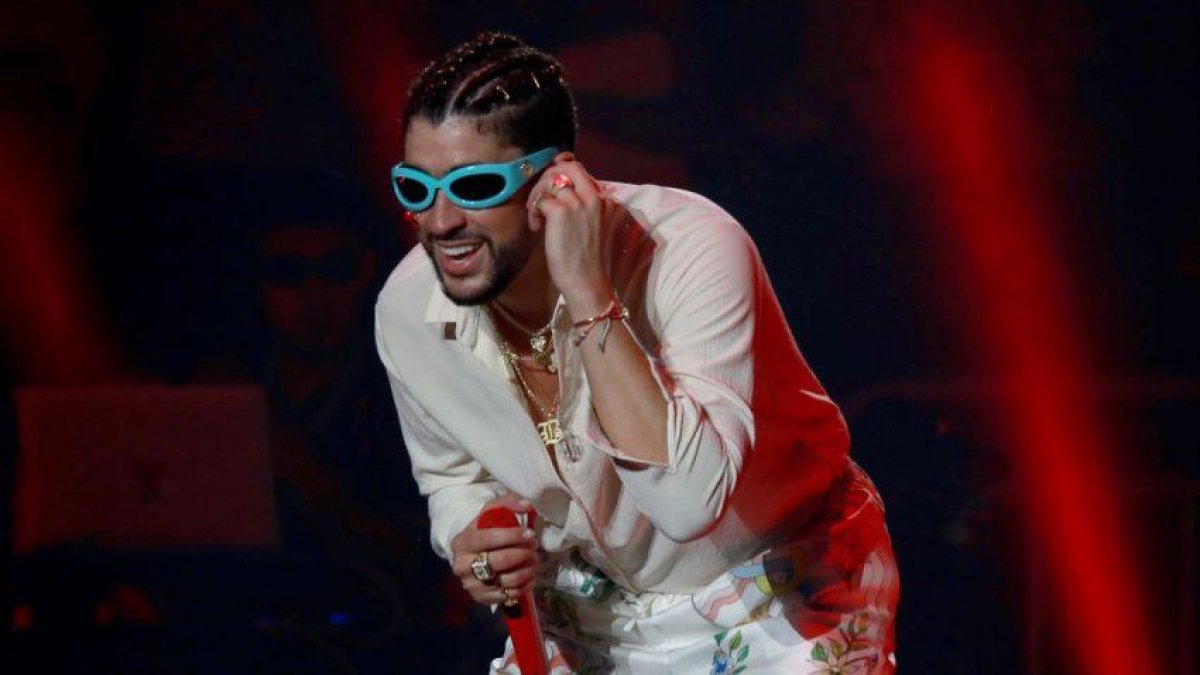 Foto archivo: Bad Bunny en concierto.