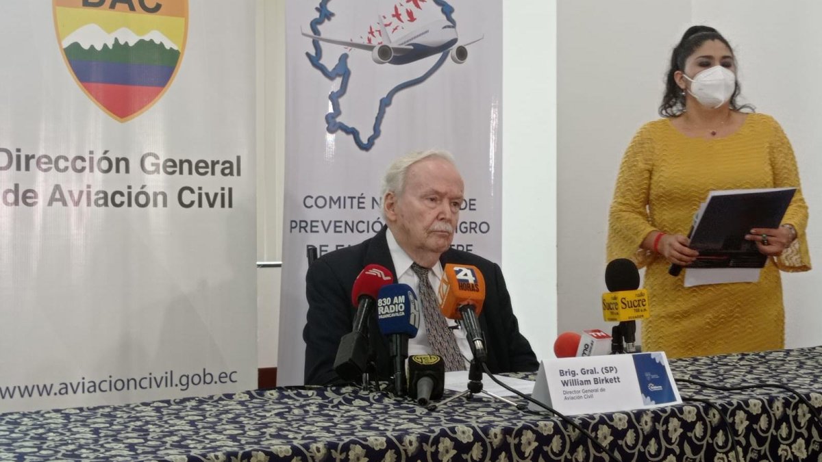 Pronunciamiento. William Birkett, director general de la Aviación Civil.