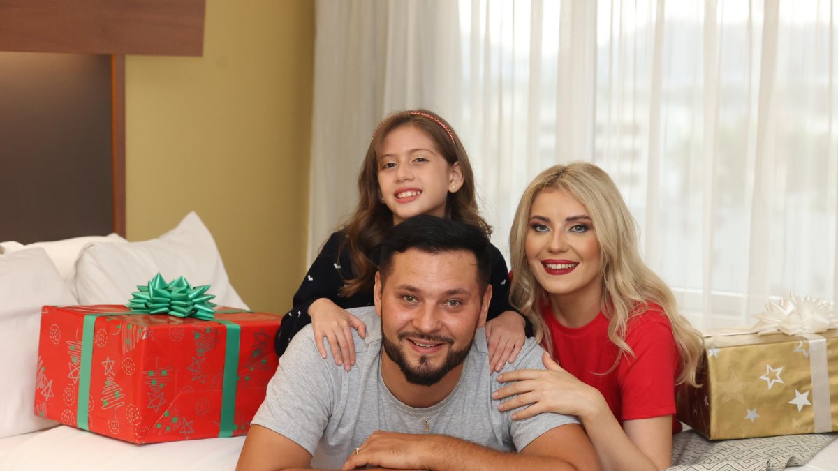 Familia en look pijamero.