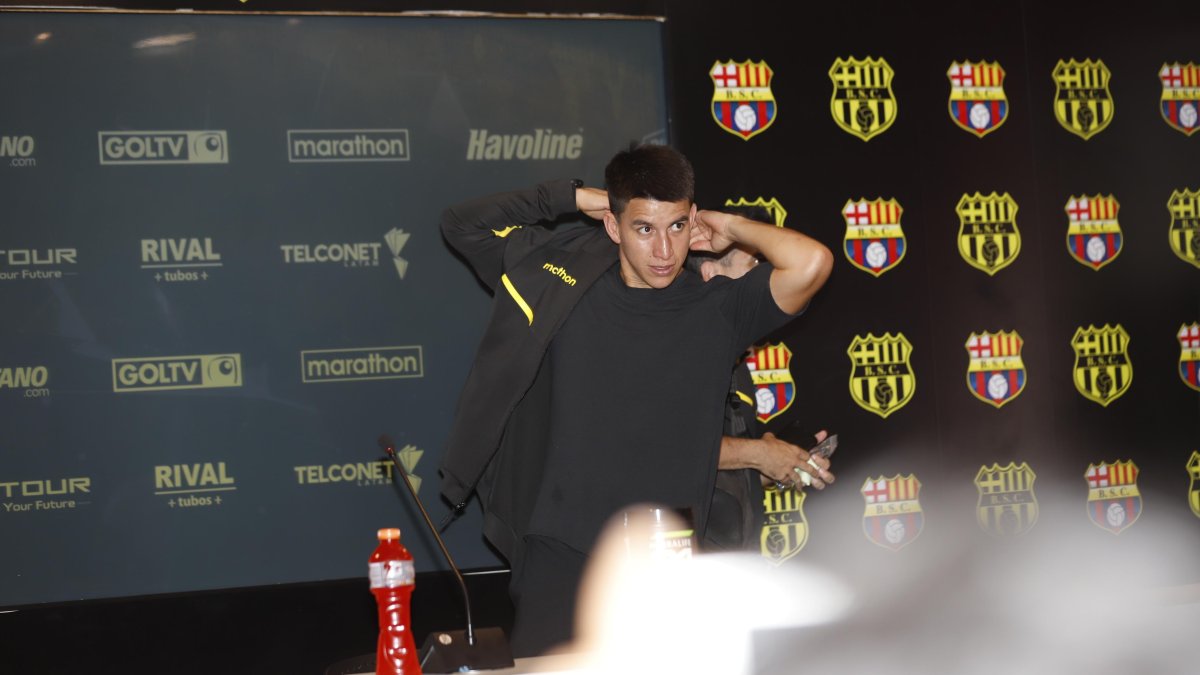 Fernando Gaibor, volante que fichó el presente año para Barcelona.