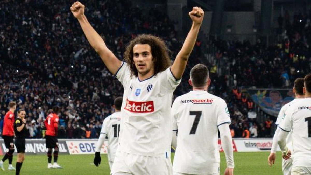 Matteo Guendouzi fue la figura del Olympique por el gol anotado.
