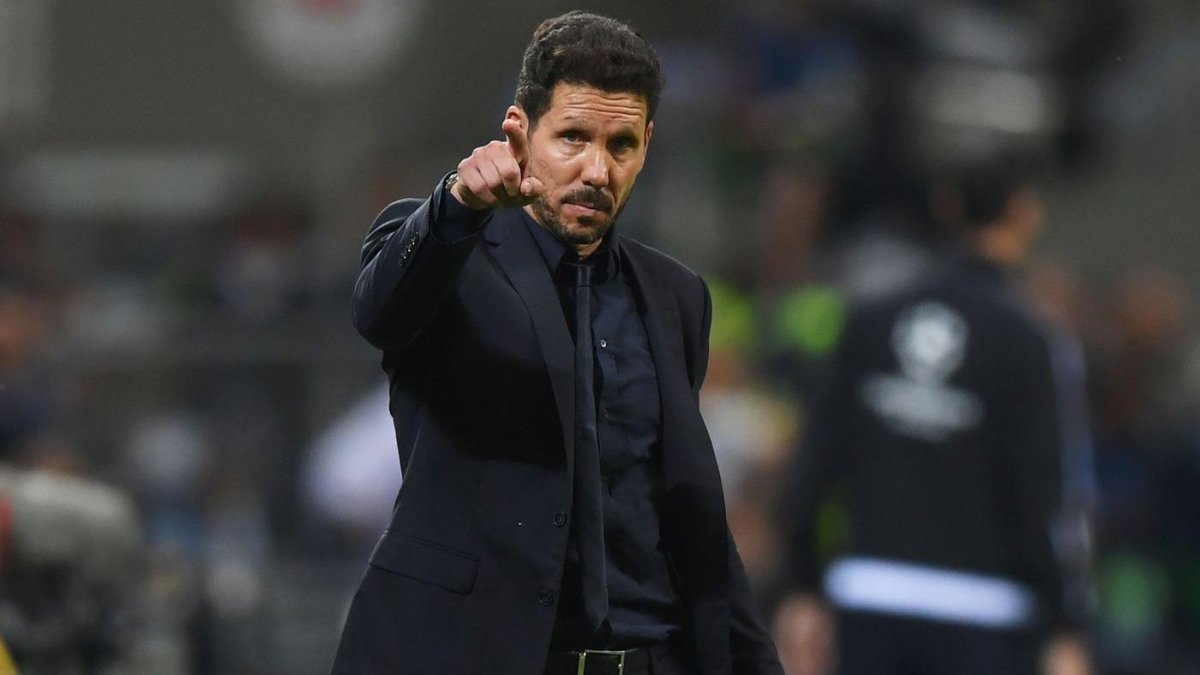 Diego Pablo Simeone, entrenador del Atlético de Madrid.