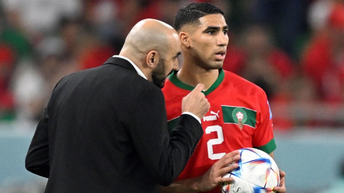 Regragui (i) apoyorá a Hakimi hasta que existan pruebas que demuestren lo contrario.