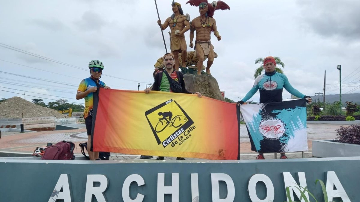 Ciclistas de Guayaquil se pegaron el viaje al Oriente ecuatoriano.