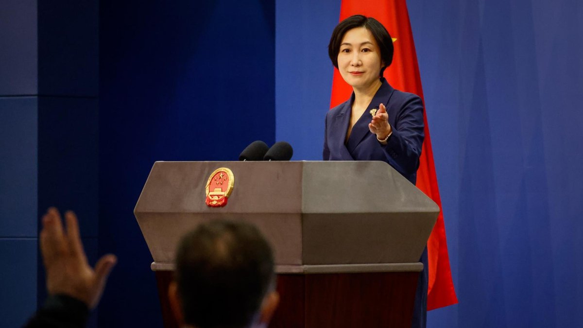 Mao Ning, portavoz del ministerio de Exteriores chino.