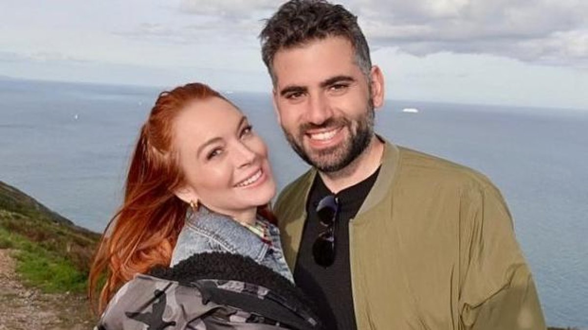 Lindsay con Bader Shammas. 