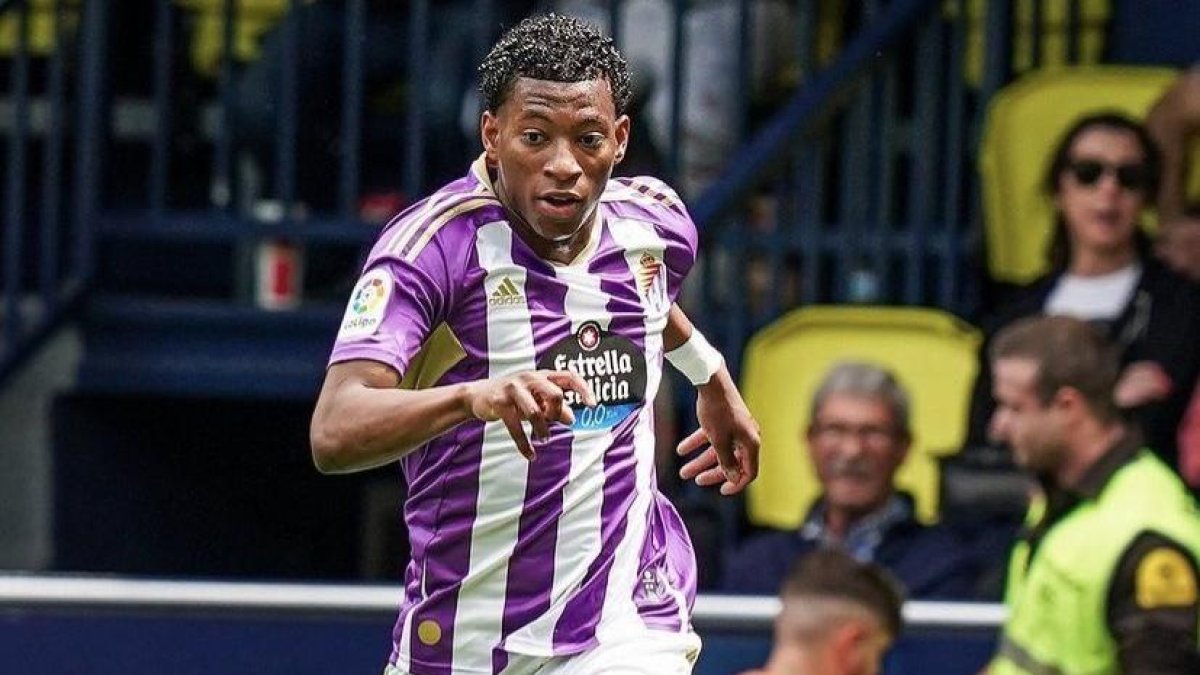 El ecuatoriano Gonzalo Plata, extremo del Valladolid de España.