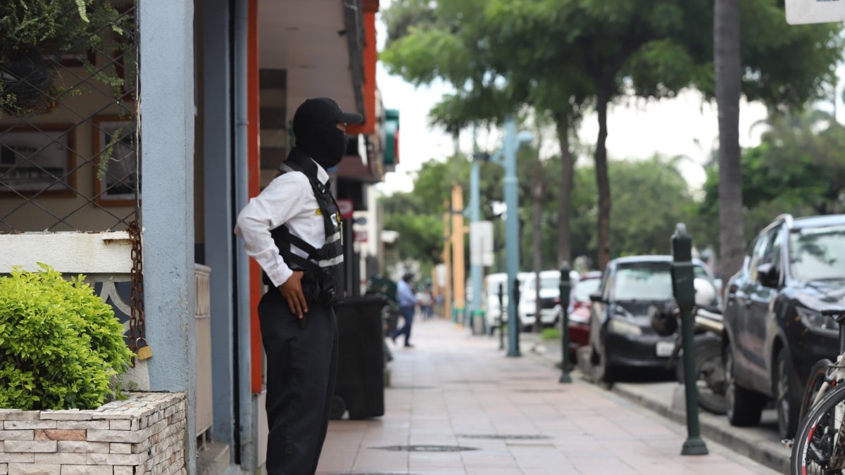 Realidad. La ciudadanía reconoce sentirse más tranquila si en un sitio hay guardias privados armados.