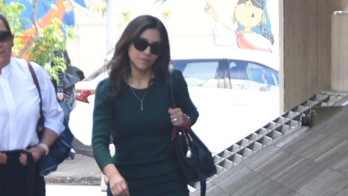 Diligencia. Andrea Poveda acudió a la Fiscalía este martes.