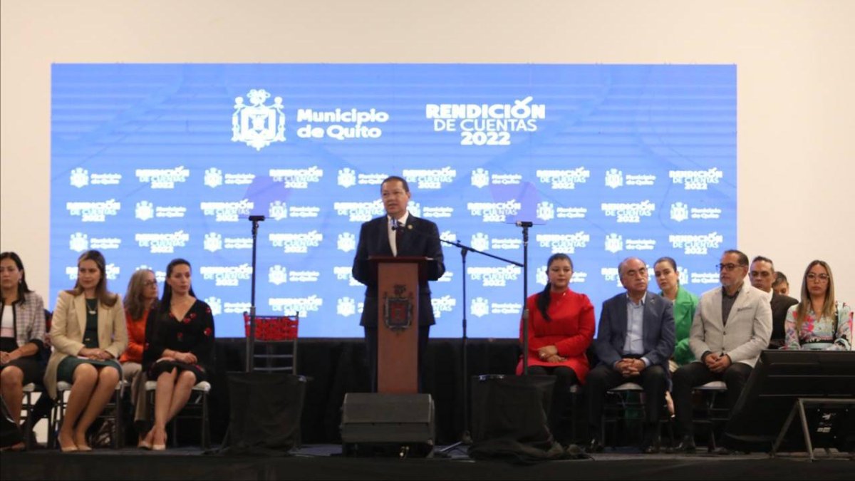 Santiago Guarderas presenta su informe de gestión