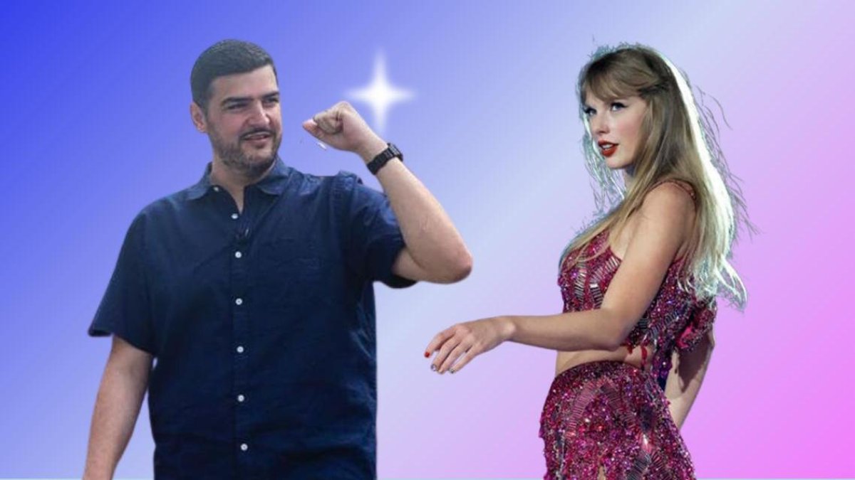 El alcalde de Guayaquil, Aquiles Alvarez y la cantante, Taylor Swift.