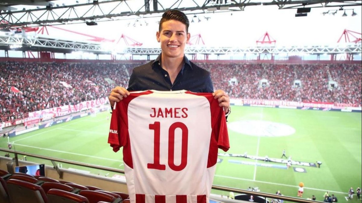 El 16 de Septiembre de 2022 James Rodríguez agradece el recibimiento de Olympiacos FC