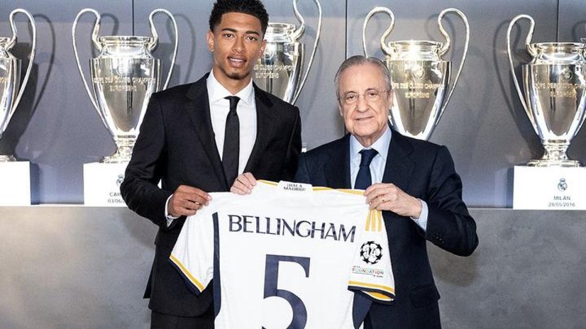 Bellingham jugará con la '5', anteriormente, usada por el central Antonio Rüdiger.