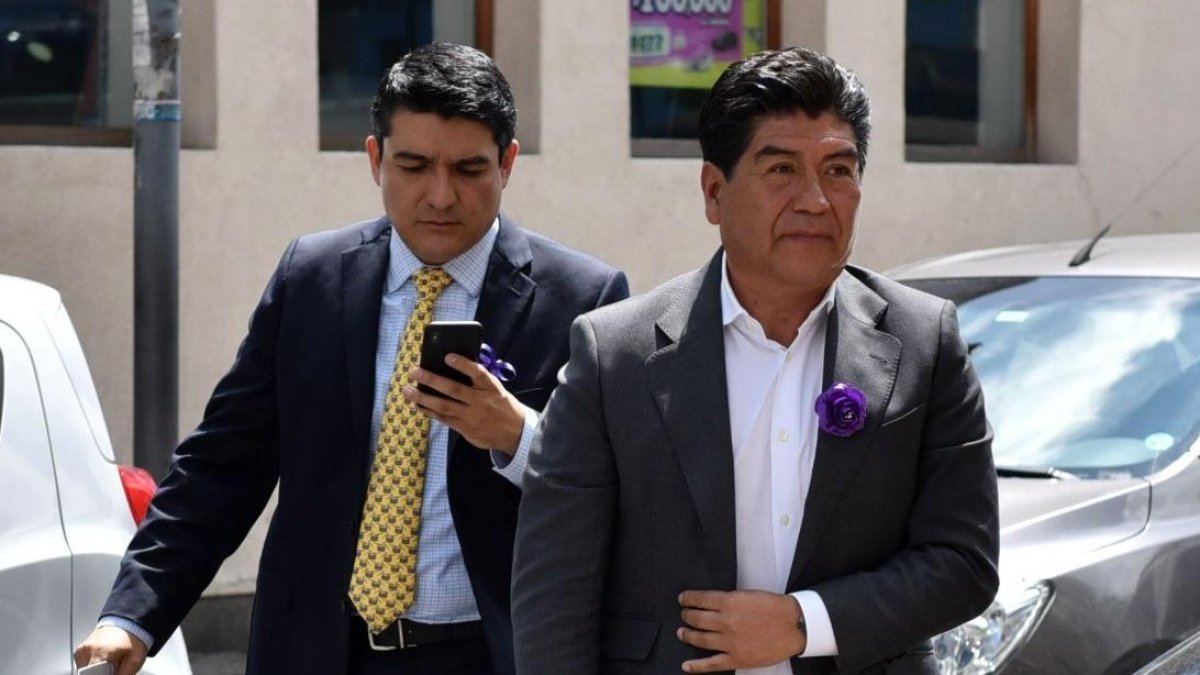 Dispositivo. El exalcalde Jorge Yunda recibió un grillete electrónico como parte de las medidas del juez.