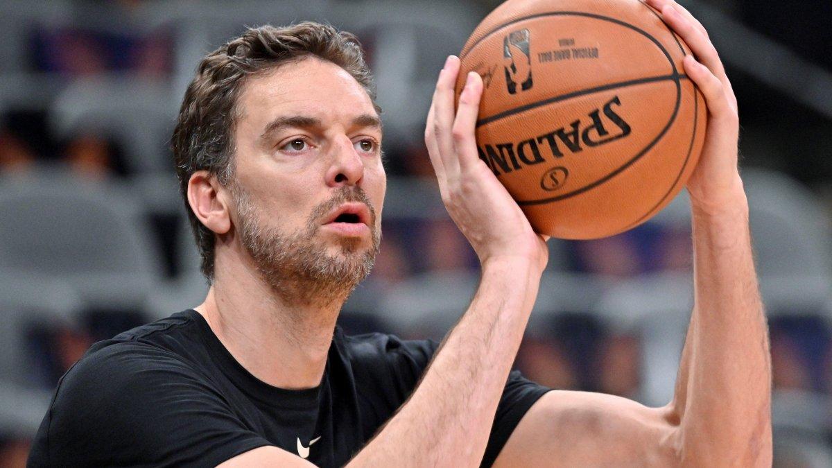 Gasol fue doble campeón en NBA con los Lakers en 2009 y 2010.