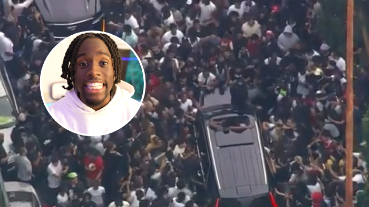 Kai Cenat fue detenido por provocar caos en Nueva York.