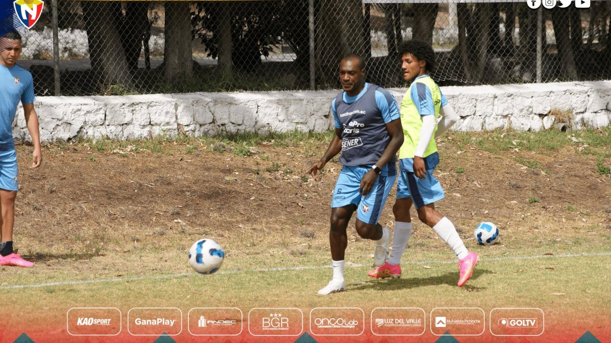 El Nacional, durante la sesión de entrenamiento del pasado 8 de agosto.