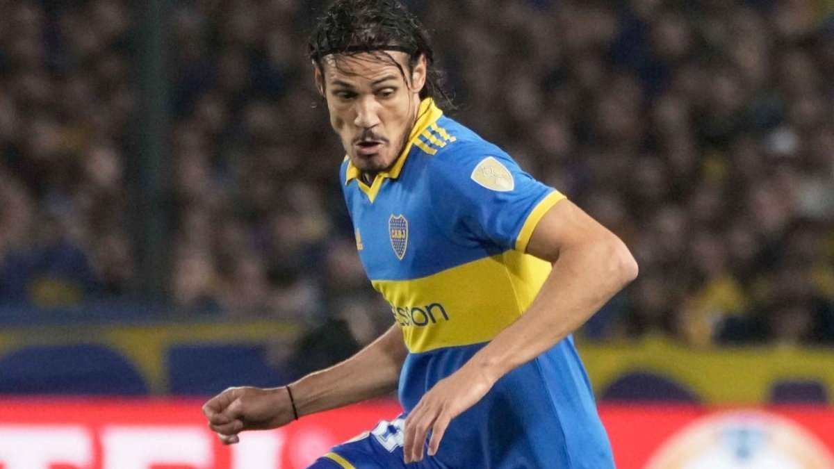 Cavani ya debutó con la camiseta de Boca pero en la Copa Libertadores.