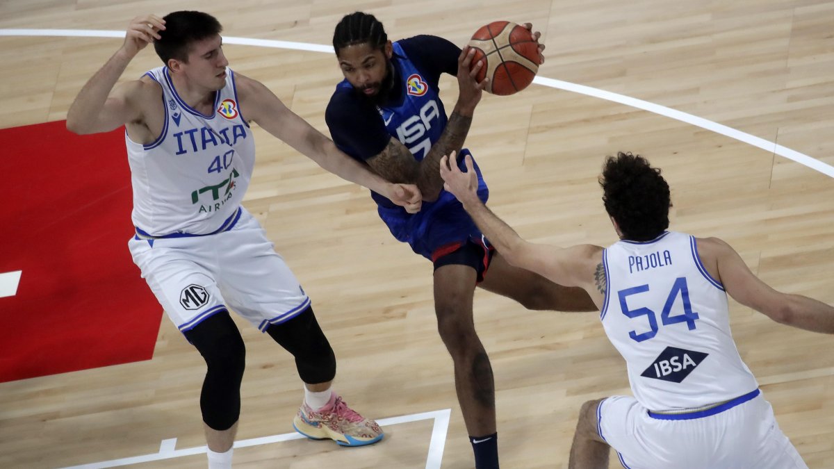 Los yanquis se impusieron 100-63 sobre Italia, en los cuartos de final.