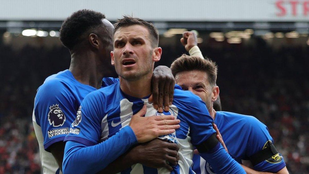 Pascal Gross puso el 2-0 momentáneo.