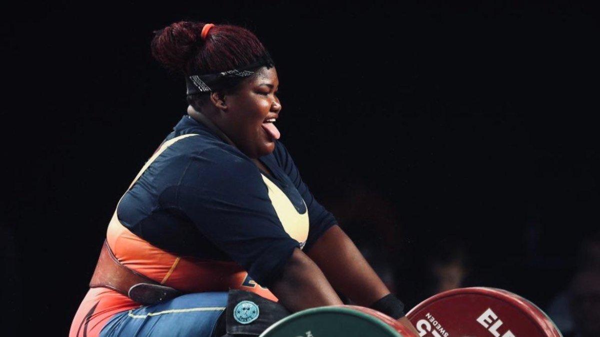 Liseth Ayoví durante su participación en el Mundial de Riyadh.