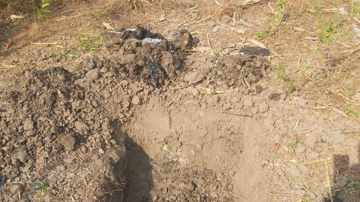 Palenque. El cuerpo fue encontrado enterrado en un camino rural.