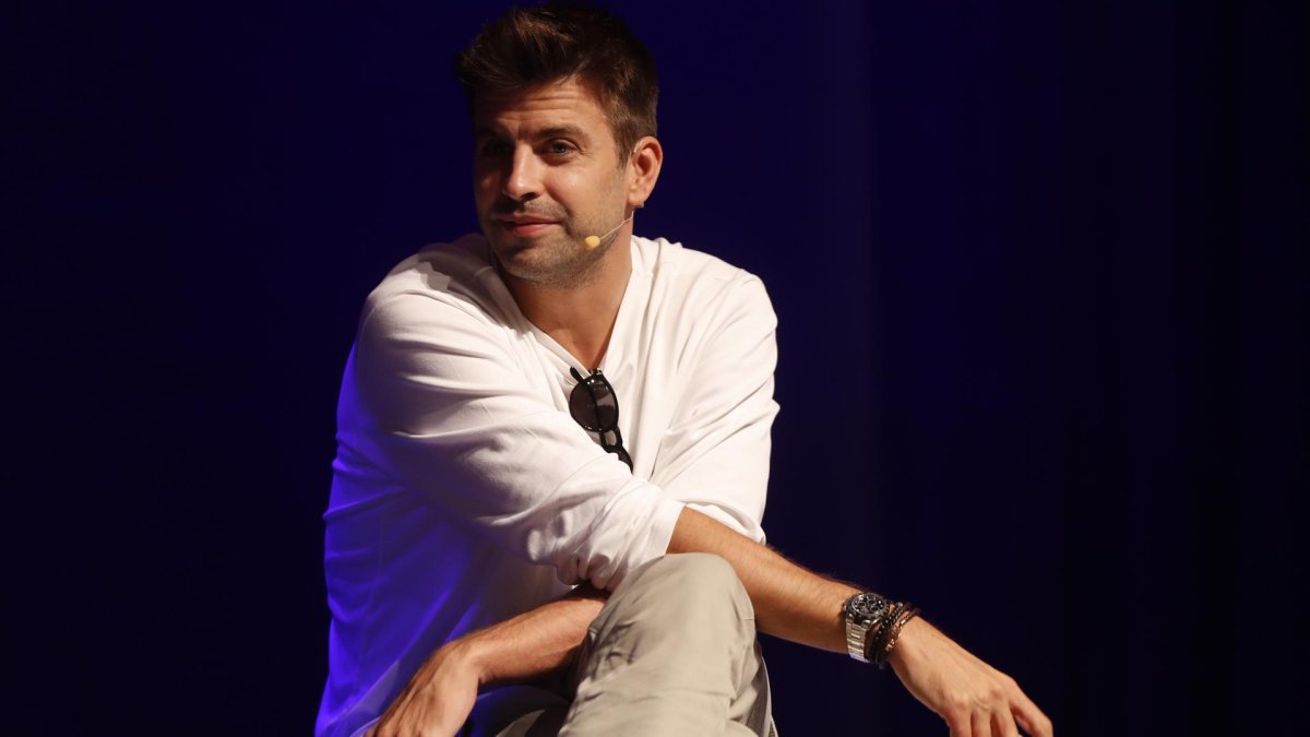 El exfutbolista Gerard Piqué durante su intervención en el foro 