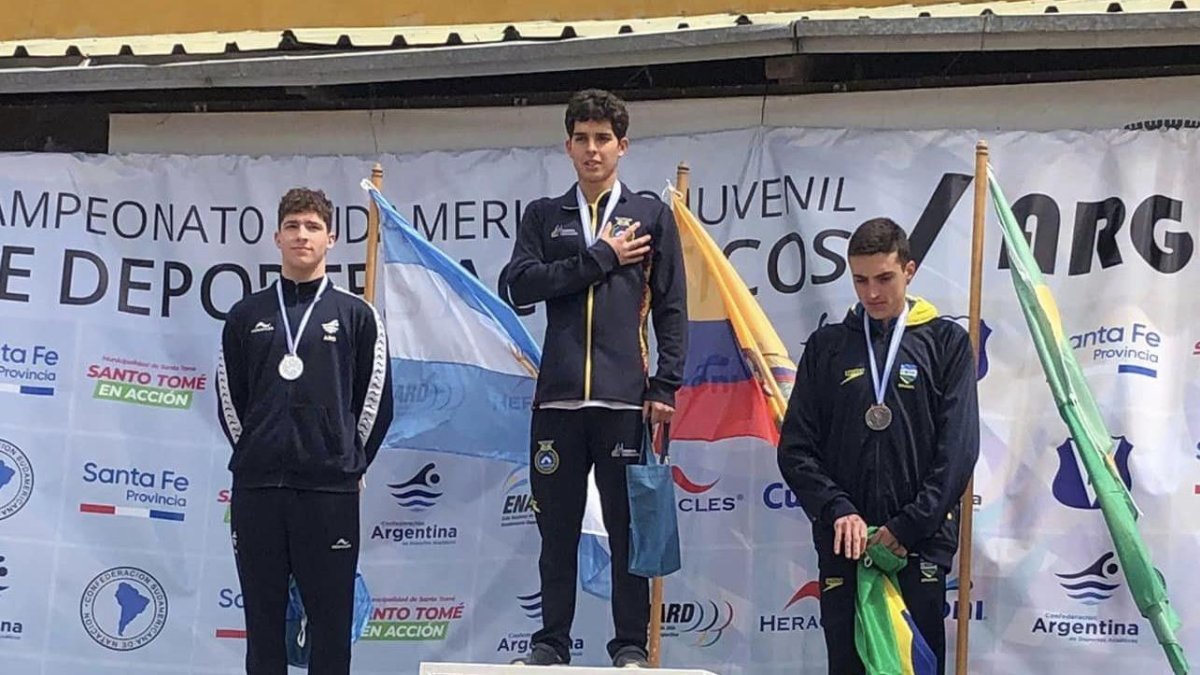 Ecuador estuvo en lo más alto del podio, gracias a sus destacados nadadores.