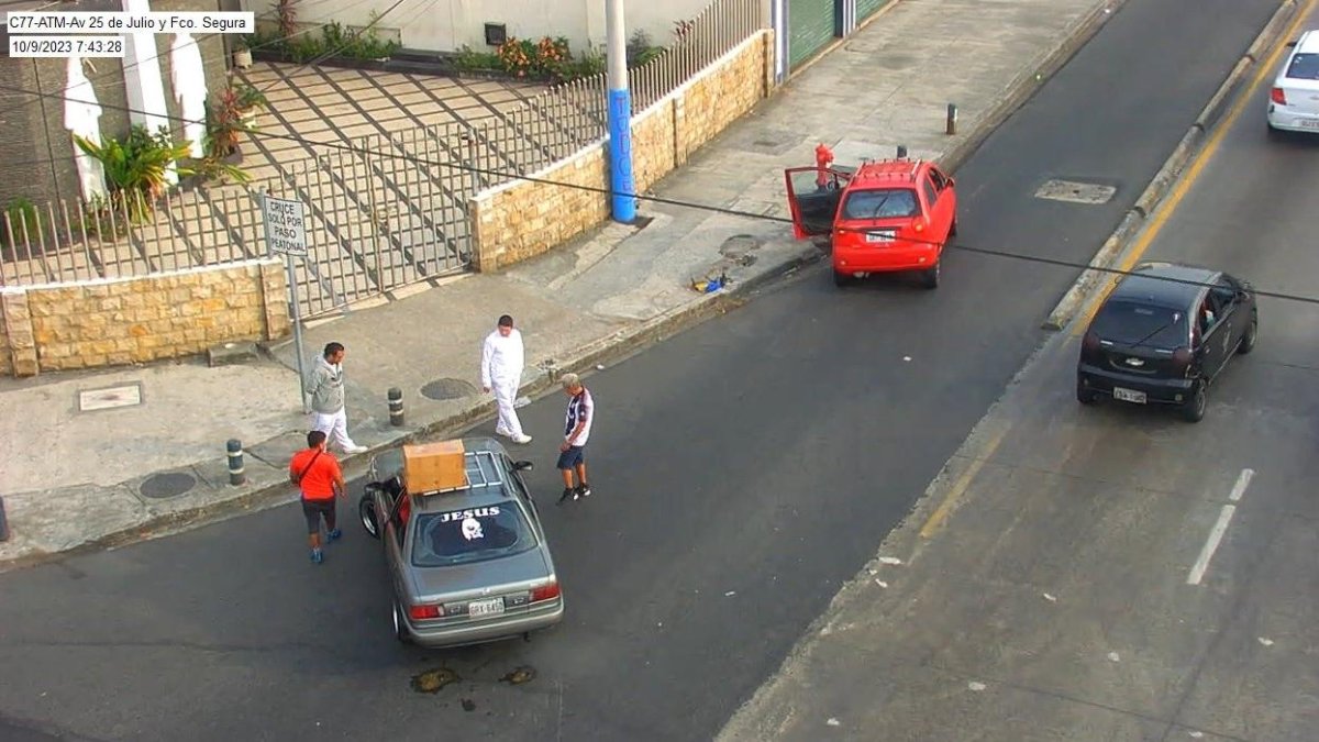 Un accidente reportado en el sur de la ciudad durante feriado.