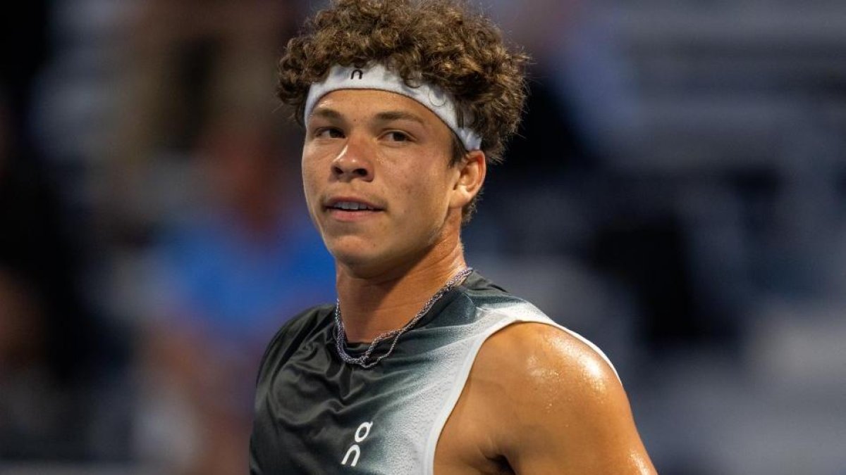 Ben Shelton, de 21 años, es uno de los prospectos del tenis estadounidense.