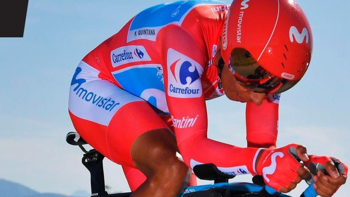 La última prueba de Nairo con Movistar fue en La Vuelta 2019.