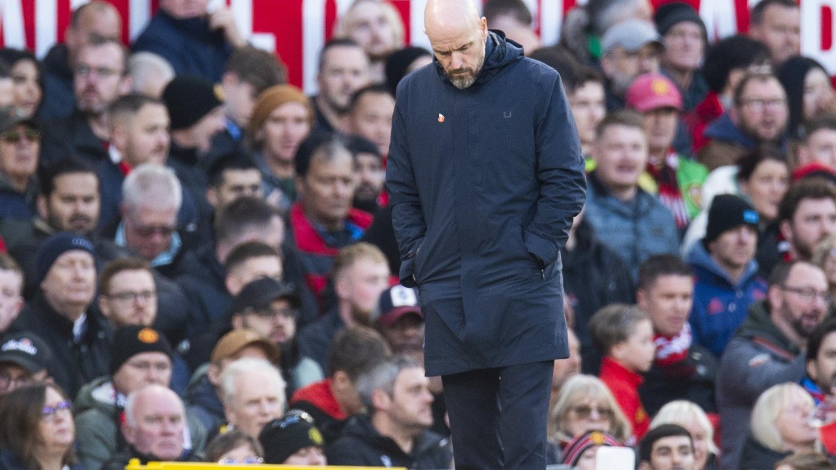 El técnico del Manchester United, Erik ten Hag, no oculta la contrariedad por el trabado partido