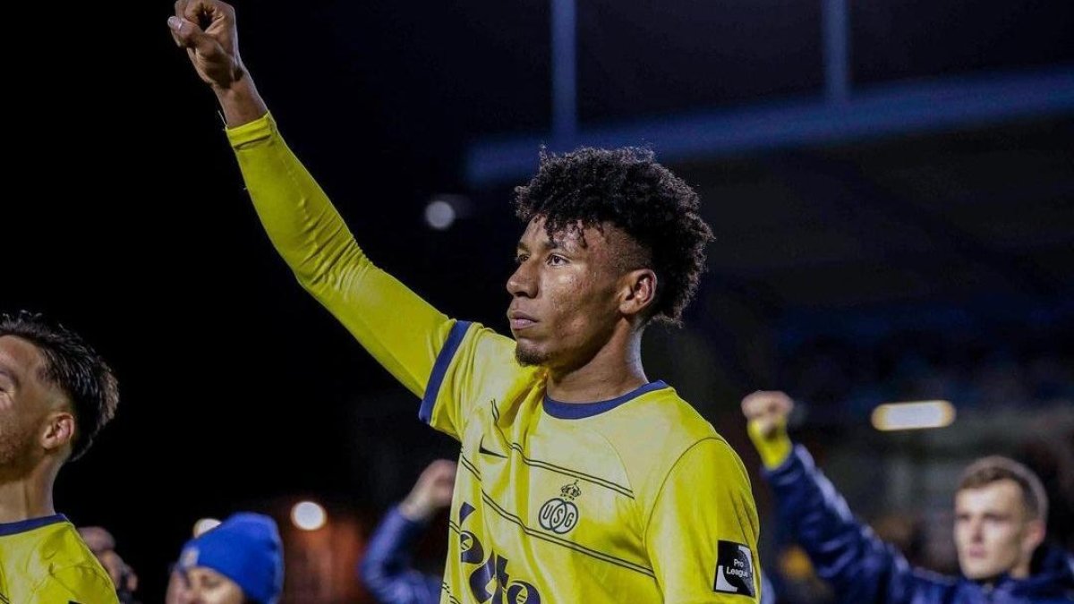 Aunque ya había jugado con el Union Saint-Gilloise, Kevin Rodríguez se estrenó en las redes con dos goles.