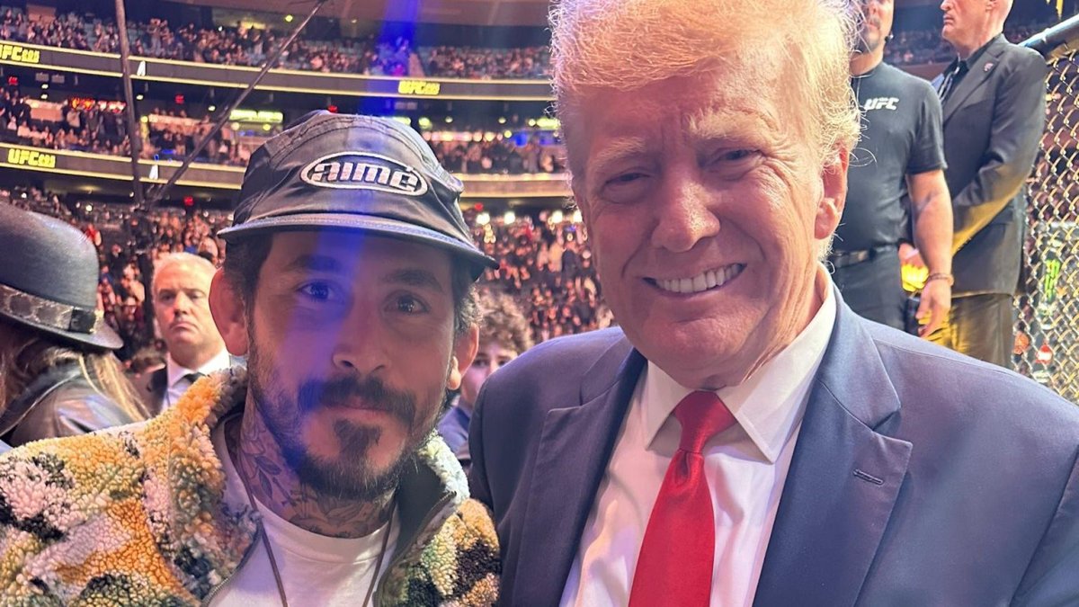 Chito Vera junto a Donald Trump en el UFC 295