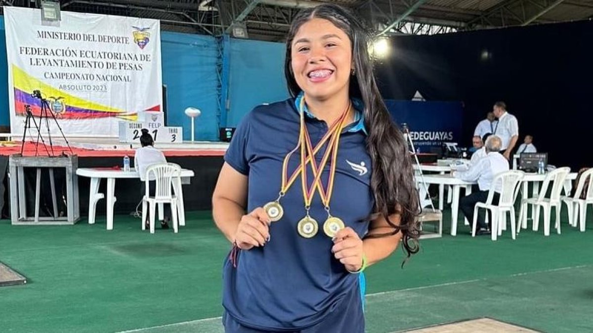 En 2023 fue campeona del Campeonato Nacional Senior (foto), completó el podio en el Mundial Absoluto de Arabia Saudí y fue la segunda mejor deportista de Guayas.