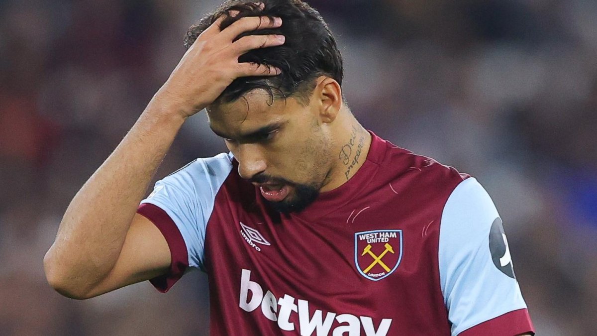 Lucas Paquetá, delantero brasileño que pertenece al West Ham United.