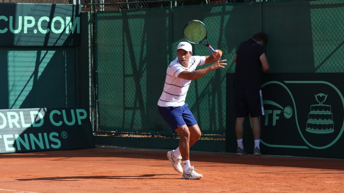 El manabita era doblista fijo en la serie por ubicarse 52° en la ATP.