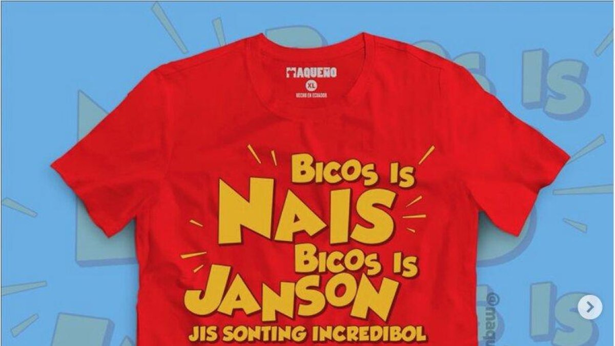 La popular frase motivó la oferta comercial.